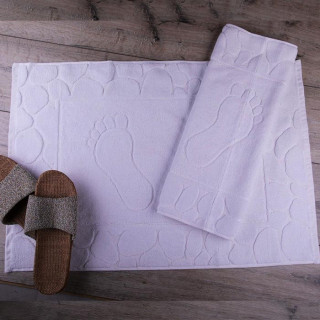 Рушник для ніг жакардовий ТМ Аїша Узбекистан 50х70 білий