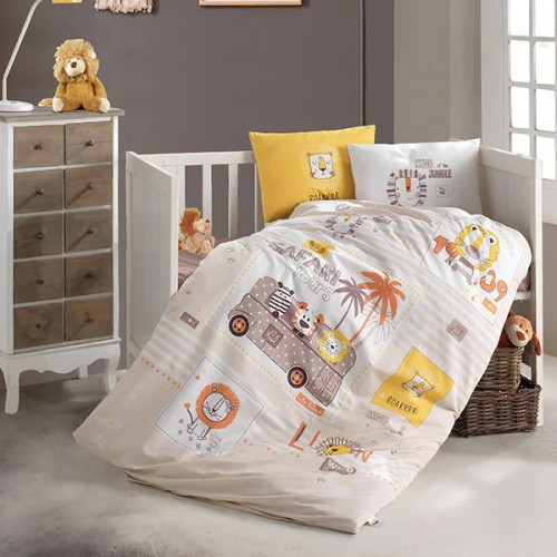 Детское постельное белье в кроватку ТМ Aran Clasy ранфорс Lion
