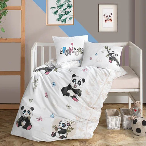 Детское постельное белье в кроватку ТМ Aran Clasy ранфорс Panda