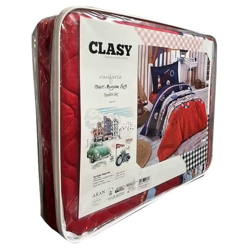 Постельное белье с покрывалом-пододеяльником Aran Clasy Complete Set Rota