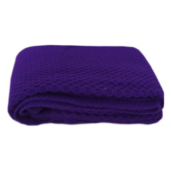 Плед вязаный детский ТМ Aren 110х80 Соты Фиолетовый