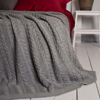 Покривало в'язане ТМ Betires Bremen Grey