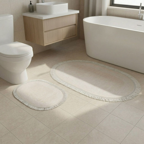 Набор ковриков для ванной комнаты ТМ Brillant Home PasPas Seti Beige 2 шт