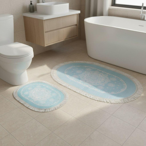 Набор ковриков для ванной комнаты ТМ Brillant Home PasPas Seti Blue 2 шт