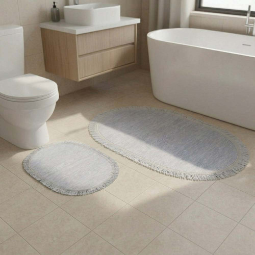 Набор ковриков для ванной комнаты ТМ Brillant Home PasPas Seti Blue Gri 2 шт