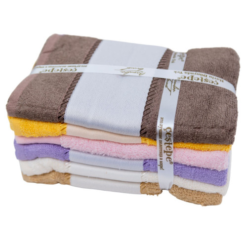 Набор полотенец махровых ТМ Cestepe Bamboo Warm Mood 40*60 6 шт