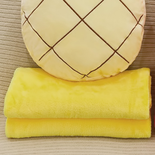 Подушка декоративная круглая с пледом АНАНАС