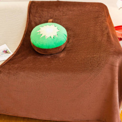 Подушка декоративна кругла з пледом КІВІ