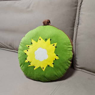Подушка декоративная круглая с пледом КИВИ