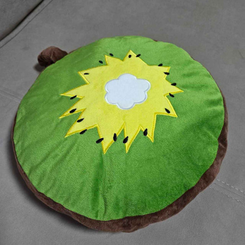 Подушка декоративная круглая с пледом КИВИ