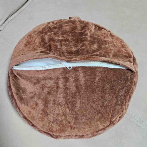 Подушка декоративная круглая с пледом КИВИ