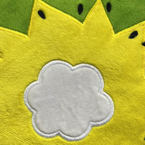 Подушка декоративная круглая с пледом КИВИ