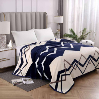 Плед микрофибра с кантом Зигзаг