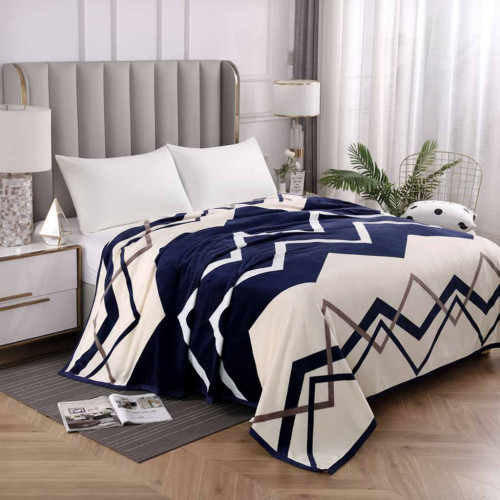 Плед мікрофібра з кантом Зигзаг