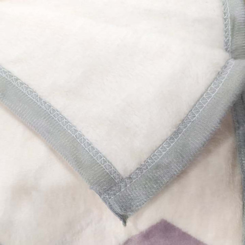 Плед мікрофібра з кантом Зигзаг