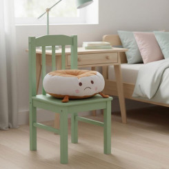 Подушка-сидушка декоративная круглая Смайлик желтый ГРУСТНЫЙ