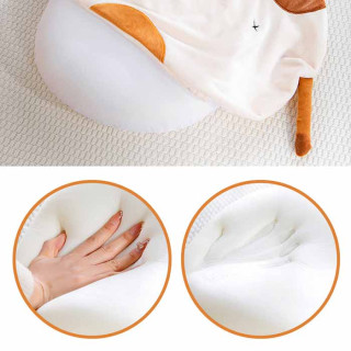 Подушка для сну та відпочинку memory foam Japanese cat пудра