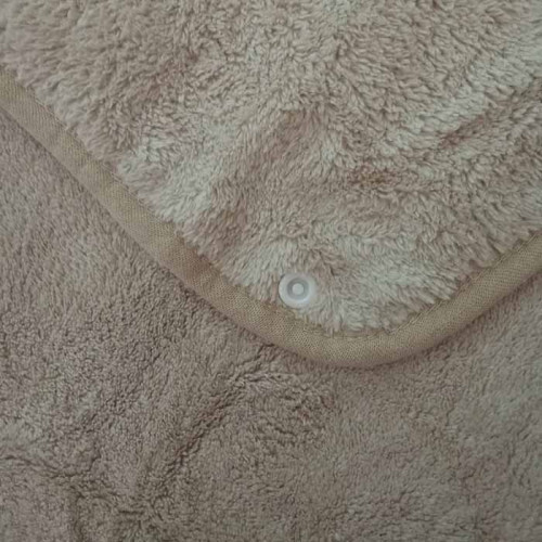 Накидка детская с капюшоном ТМ Koloco микрофибра Koala Beige 80х120