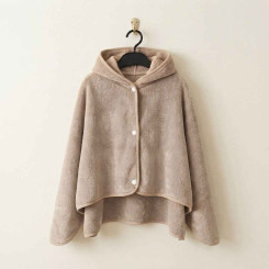 Накидка дитяча з капюшоном ТМ Koloco мікрофібра Koala Beige 80х120