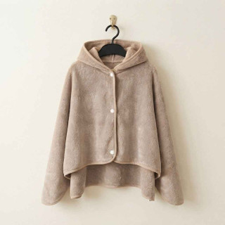 Накидка дитяча з капюшоном ТМ Koloco мікрофібра Koala Beige 80х120