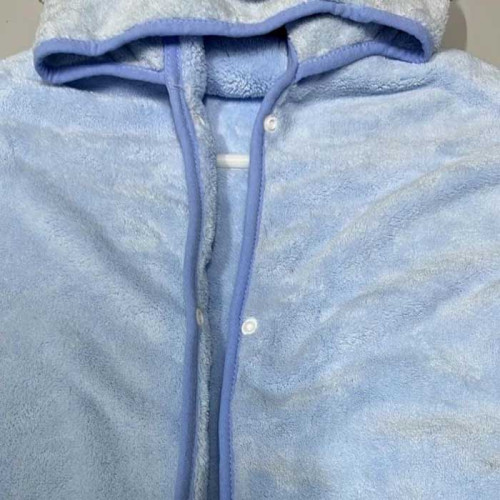 Накидка детская с капюшоном ТМ Koloco микрофибра Koala Blue 80х120