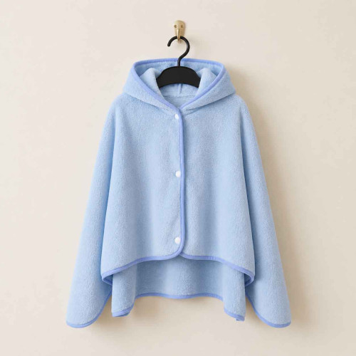 Накидка дитяча з капюшоном ТМ Koloco мікрофібра Koala Blue 80х120