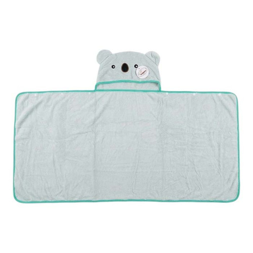 Накидка детская с капюшоном ТМ Koloco микрофибра Koala Mint 80х120