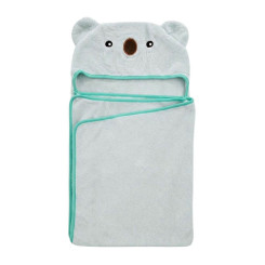 Накидка дитяча з капюшоном ТМ Koloco мікрофібра Koala Mint 80х120