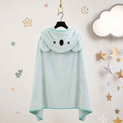 Накидка дитяча з капюшоном ТМ Koloco мікрофібра Koala Mint 80х120