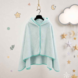 Накидка дитяча з капюшоном ТМ Koloco мікрофібра Koala Mint 80х120