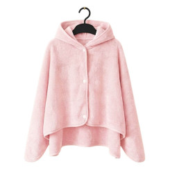 Накидка дитяча з капюшоном ТМ Koloco мікрофібра Koala Pink 80х120