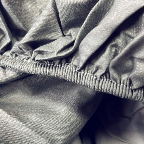 Простирадло на резинці поліестер сіре 180*200