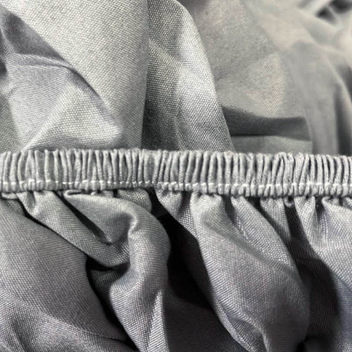 Простирадло на резинці поліестер сіре 180*200