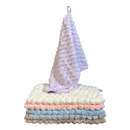 Набор полотенец микрофибра 3D однотонные 35х70 6 шт