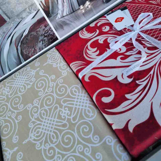 Постільна білизна ТМ Cotton Box сатин Saten Line Azra Bordo