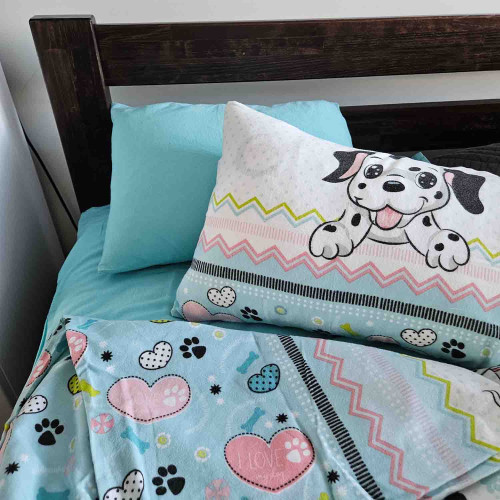 Детское постельное белье в кроватку Cotton Box фланель Dalmacyali Mint
