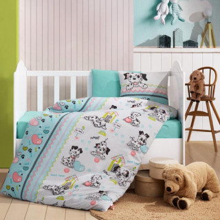 Детское постельное белье в кроватку Cotton Box фланель Dalmacyali Mint