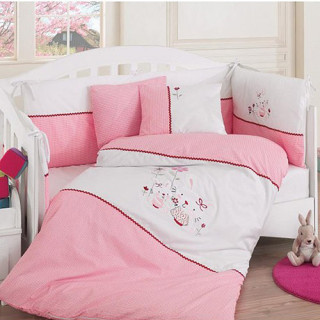 Набор в кроватку с защитой ТМ Cotton Box Lux Nakisli Mommy