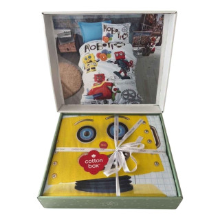 Подростковое постельное белье ТМ Cotton Box ранфорс Robot Mavi