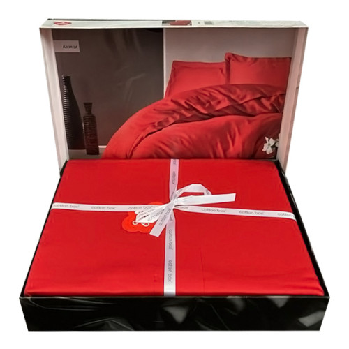 Постельное белье ТМ Cotton Box сатин Elegant Kirmizi