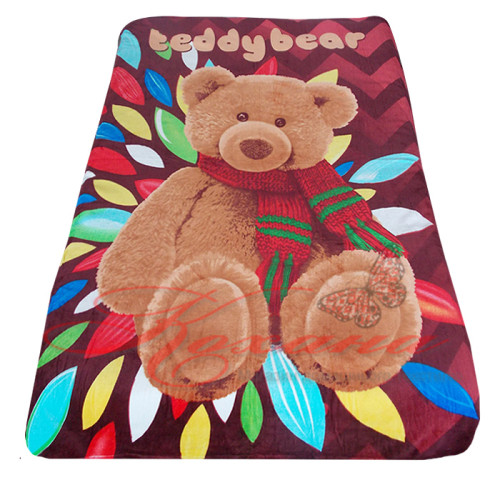 Плед микрофибра детский облегченный ТМ Elway Teddy Bear