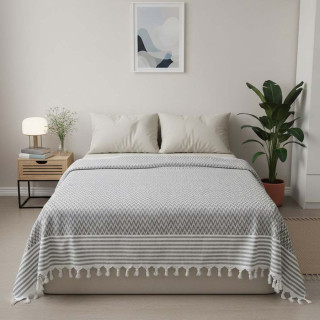 Покривало літне Fushia ZIGZAG HAKI 200х230