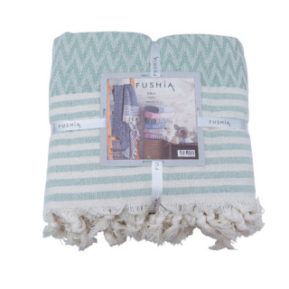 Покрывало летнее Fushia ZIGZAG YESIL 200х230