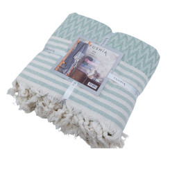 Покривало літне Fushia ZIGZAG YESIL 200х230