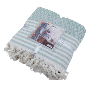 Покрывало летнее Fushia ZIGZAG YESIL 200х230