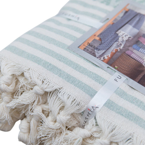 Покрывало летнее Fushia ZIGZAG YESIL 200х230 Покрывало летнее Fushia ZIGZAG YESIL 200х230