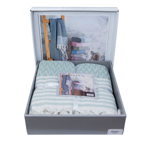 Покрывало летнее Fushia ZIGZAG YESIL 200х230 Покрывало летнее Fushia ZIGZAG YESIL 200х230