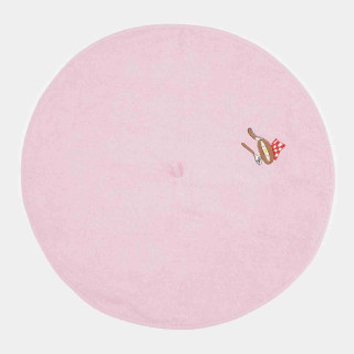 Полотенце махровое круглое кухонное Fushia Яичница розовый