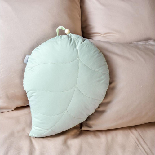 Коврик стеганый и подушка: набор Листочек мята ТМ Идея