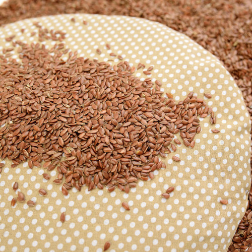 Подушка-грелка Мишка с семенами льна Organic Flax ТМ Идея